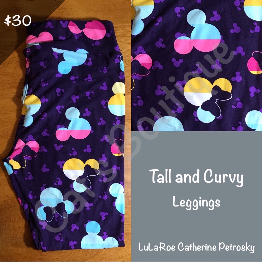 Tall&Curvy LuLaRoe Collection for Disney Leggings